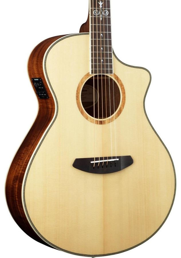 Breedlove 25th Anniversary Koa Pursuit Concert Cutaway Acoustic-Electric Guitar Natural