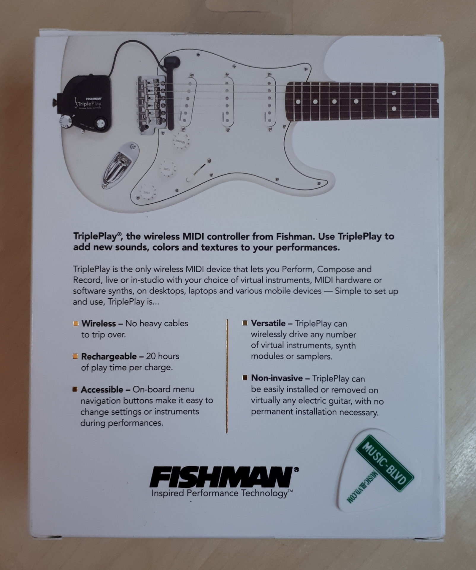 Fishman TriplePlay Wireless MIDI Pickup
