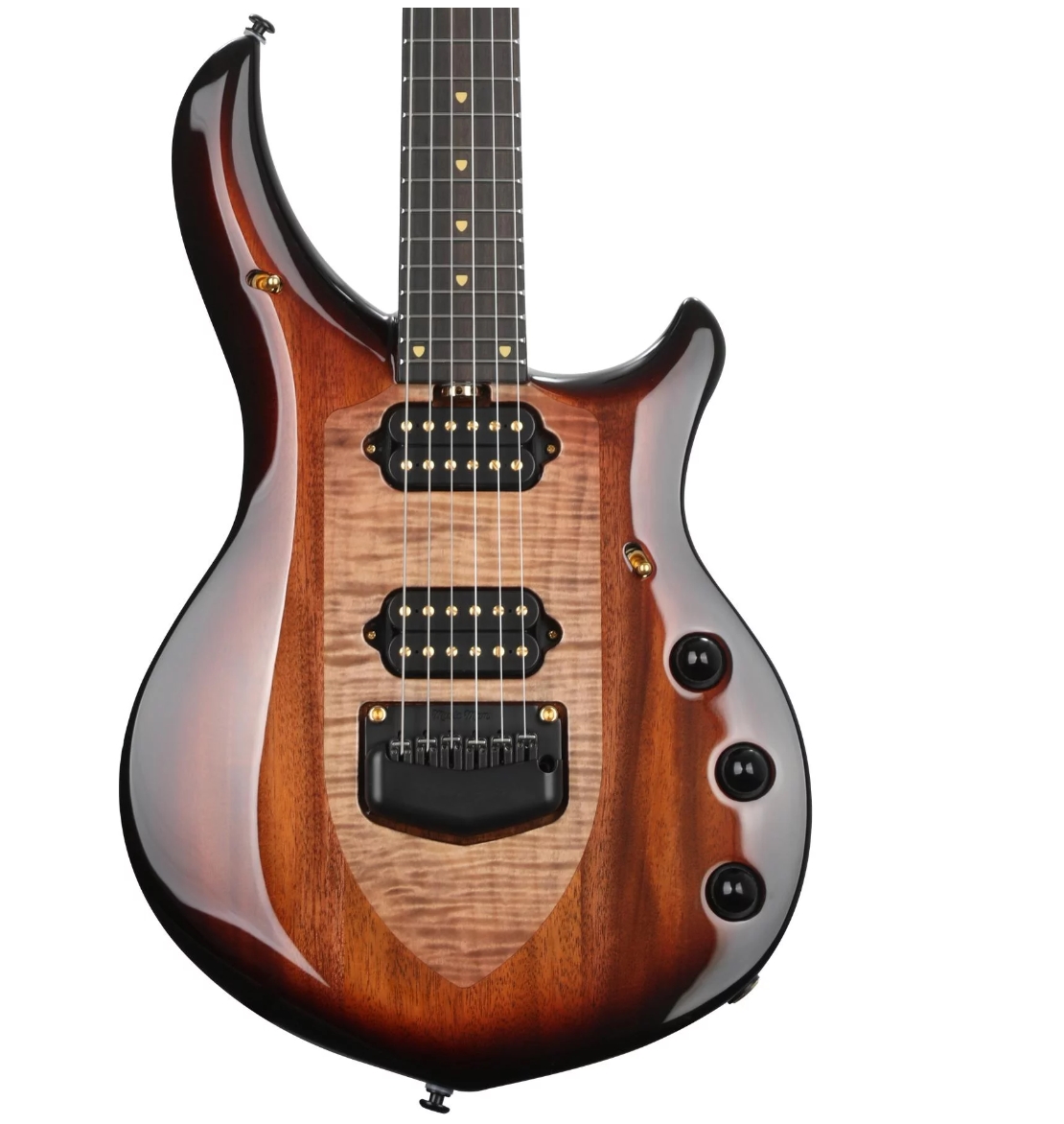 Ernie Ball Music Man John Petrucci Majesty 20th Anniversary Electric Guitar - Honey Butter Burst with Ebony Fingerboard