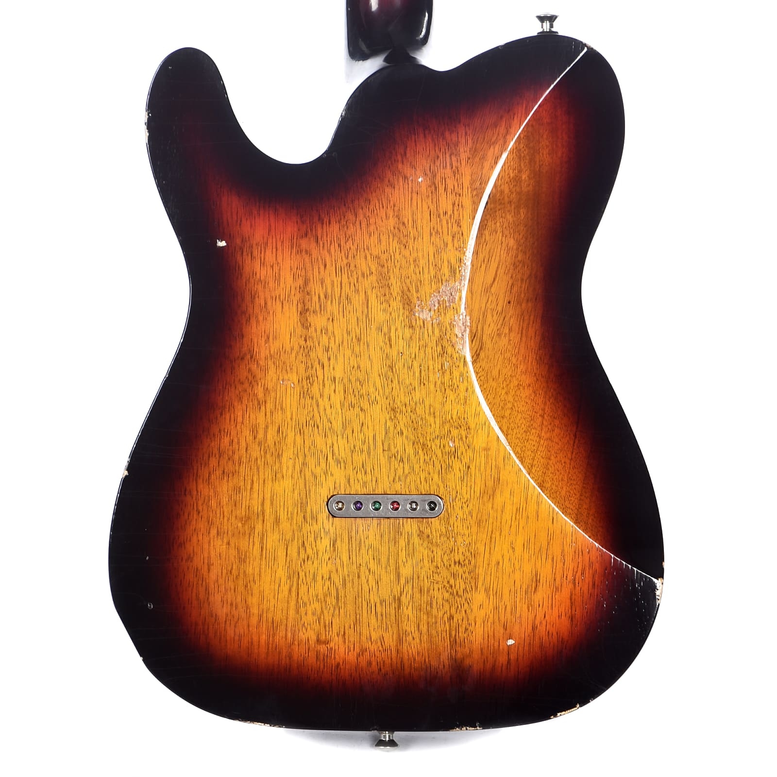 B3 Phoenix V Korina Dark Cherry Burst Light Distress w/Lollar Mini Humbucker Pickups