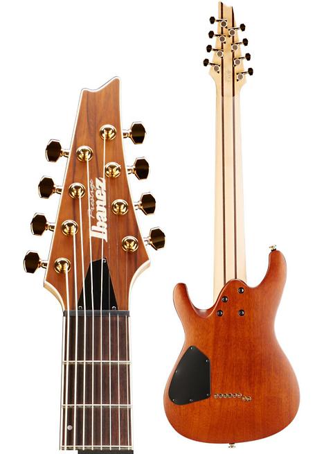 Ibanez S5528LW Prestige S Series 8 String Electric Guitar - Hazelnut Ale Brown