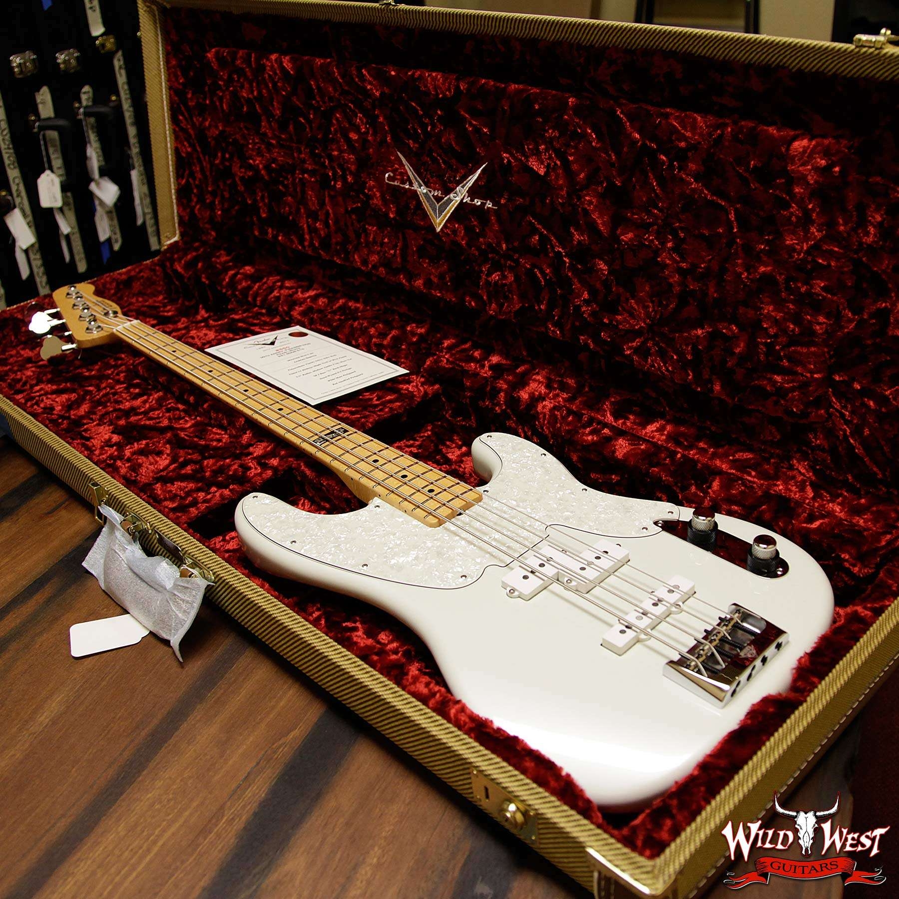 Fender Custom Shop Masterbuilt Jason Smith 30th Anniversary P-Bass NOS Pearl White