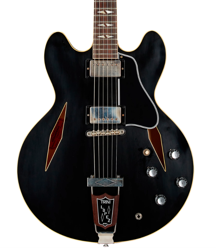 Gibson Custom 1964 Trini Lopez Standard Reissue Ultra-Light Aged Semi-Hollow Ebony