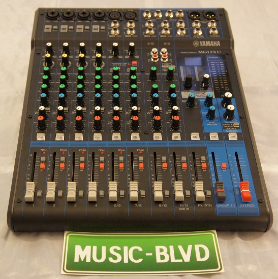 Yamaha MG12XU 12-Input Stereo Mixer with Effects,USB and 1- Knob Compressors