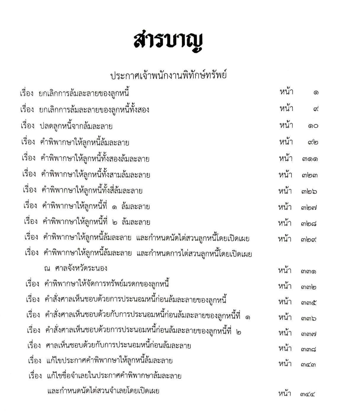 กฎหมายออกใหม่ 62/67 18 ประกาศเจ้าพนักงานพิทักษ์ทรัพย์