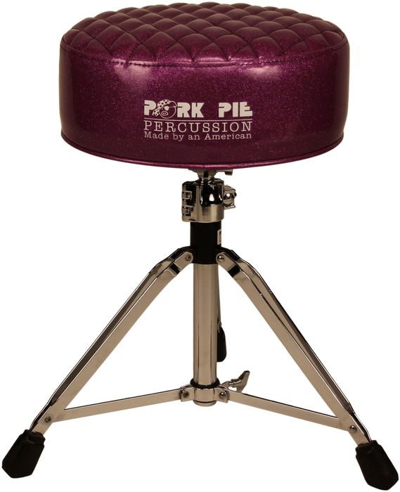 Pork Pie Deuce Diamond Tuck Round Drum Throne