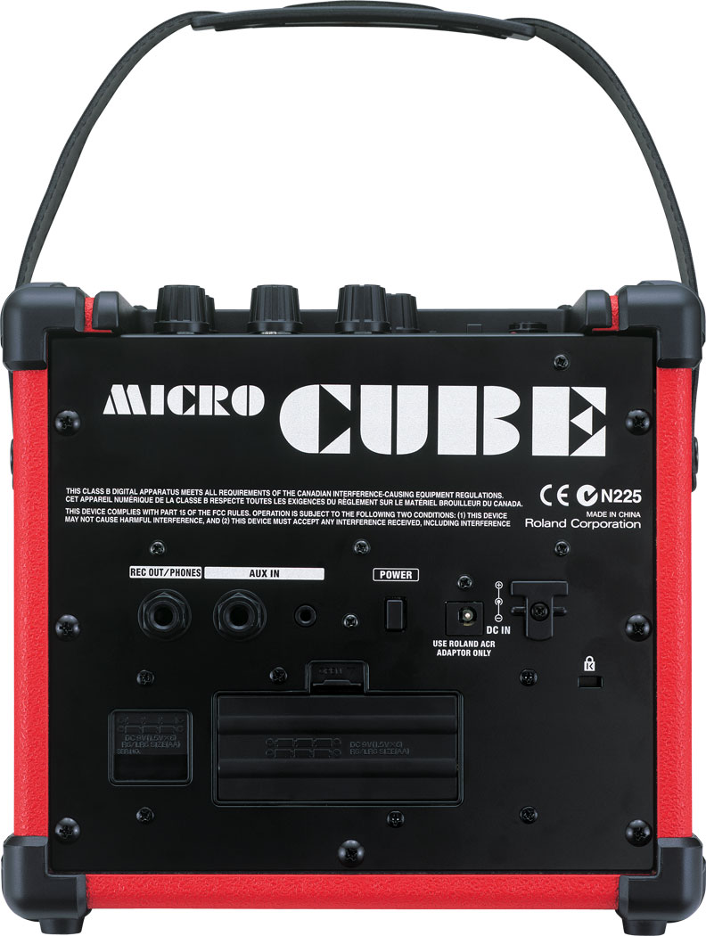 Roland Micro Cube Guitar Amp - Black Red White