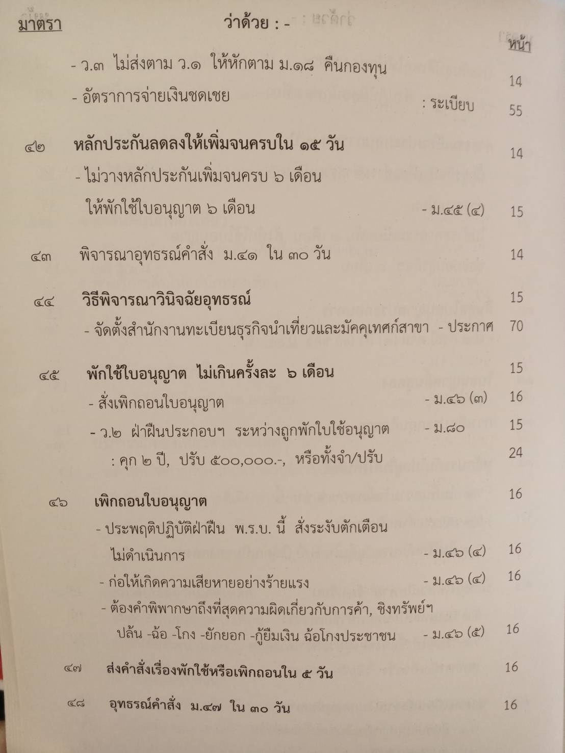 พระราชบัญญัติธุรกิจนำเที่ยวและมัคคุเทศก์ เชิงอธิบาย