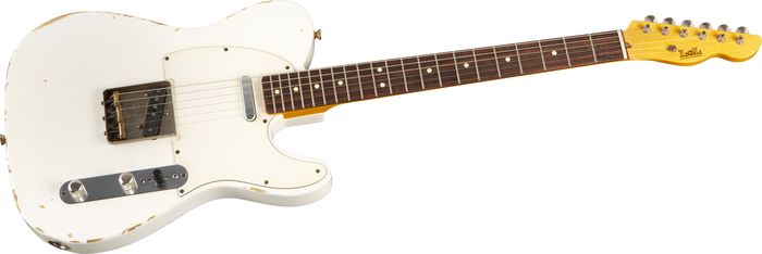 LsL Instruments T-Bone Swamp Ash Electric Guitar Opaque Vintage WhiteRosewood