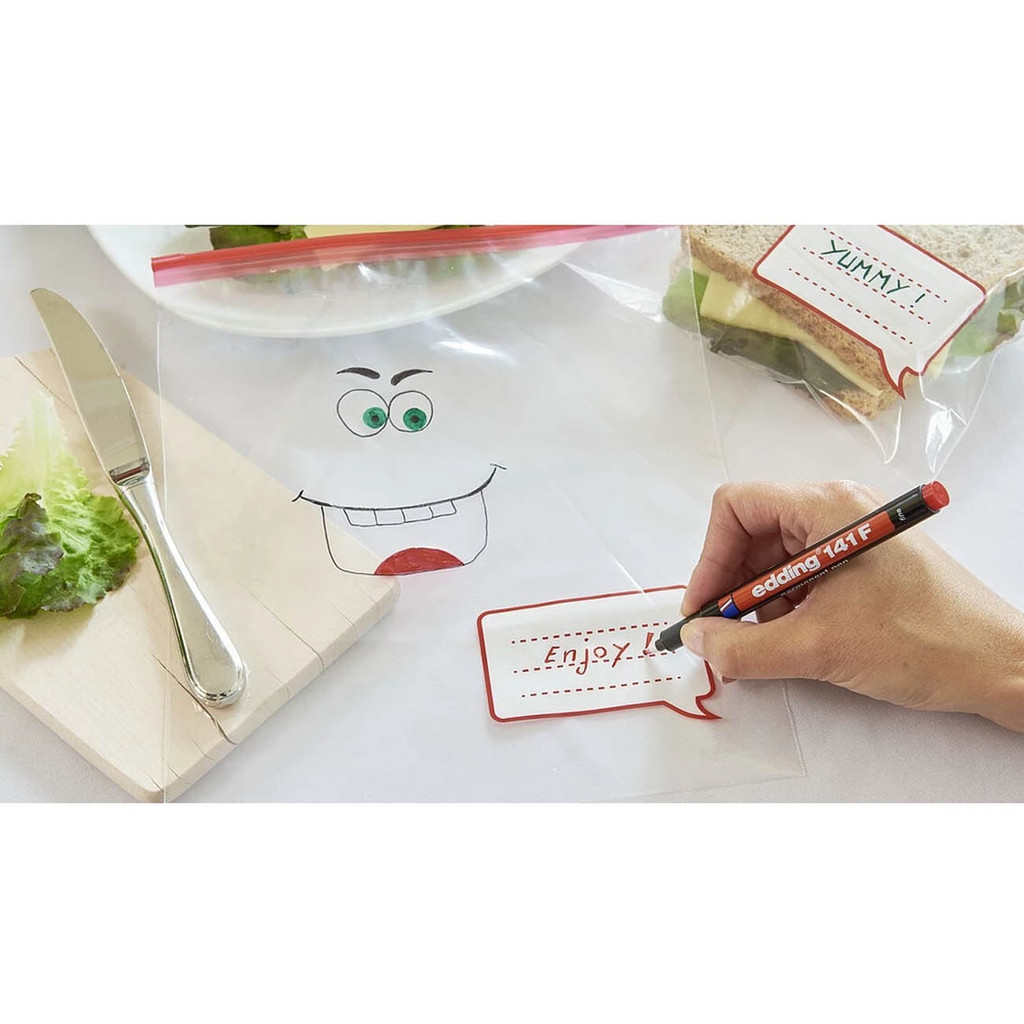 ปากกาเคมี Permanent Marker กันน้ำ เขียนเหล็ก เขียนพลาสติก รุ่น E140S-E143B ( ราคา / 1 ด้าม)