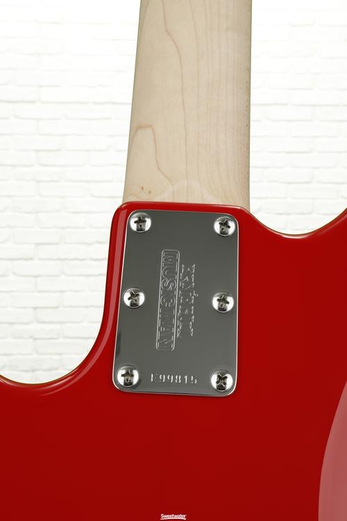 Ernie Ball Music Man StingRay 4H SLO Special - Chili Red with Black Pickguard, Maple Fingerboard