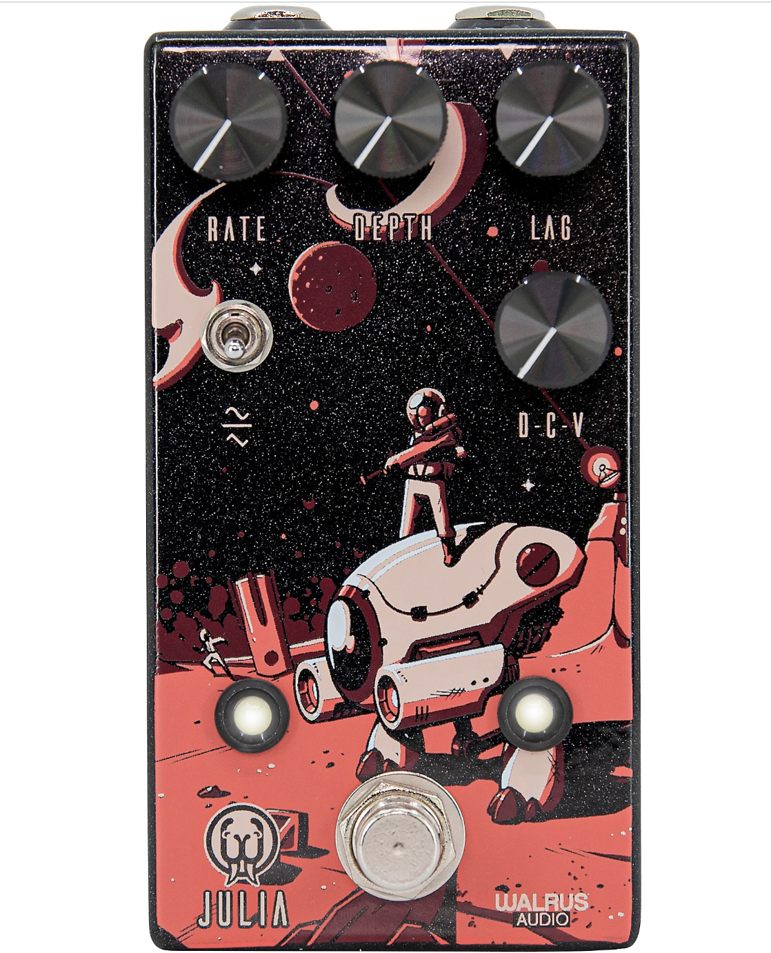 Walrus Audio Julia Analog Chorus/Vibrato V2 Luna Series 2021 Effects Pedal Metallic Black