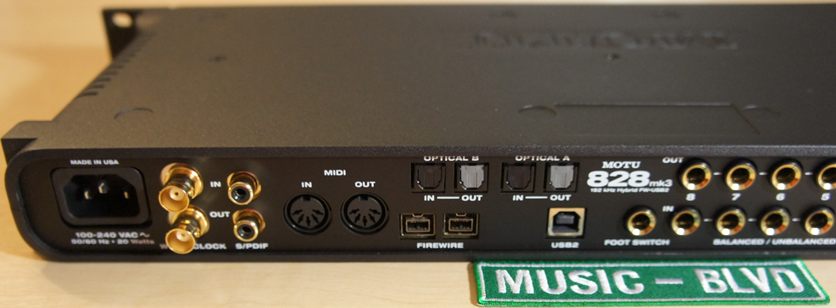 MOTU 828mk3 Hybrid Firewire Audio Interface