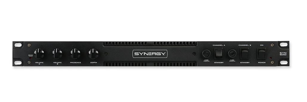 Synergy SYN-5050 2x50W Stereo Rack-Mount Tube Guitar Power Amps