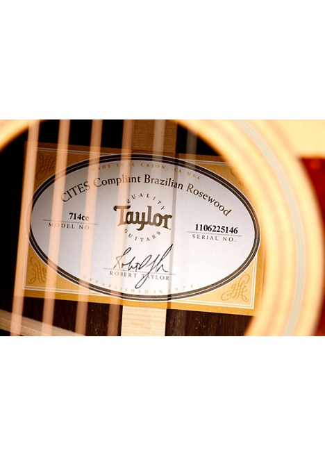 Taylor 700 Series 2014 Limited Edition 714ce Brazilian Rosewood Grand Auditorium Acoustic-Electric Guitar - Natural