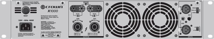 Crown X1000 Stereo 2x300W Power Amp