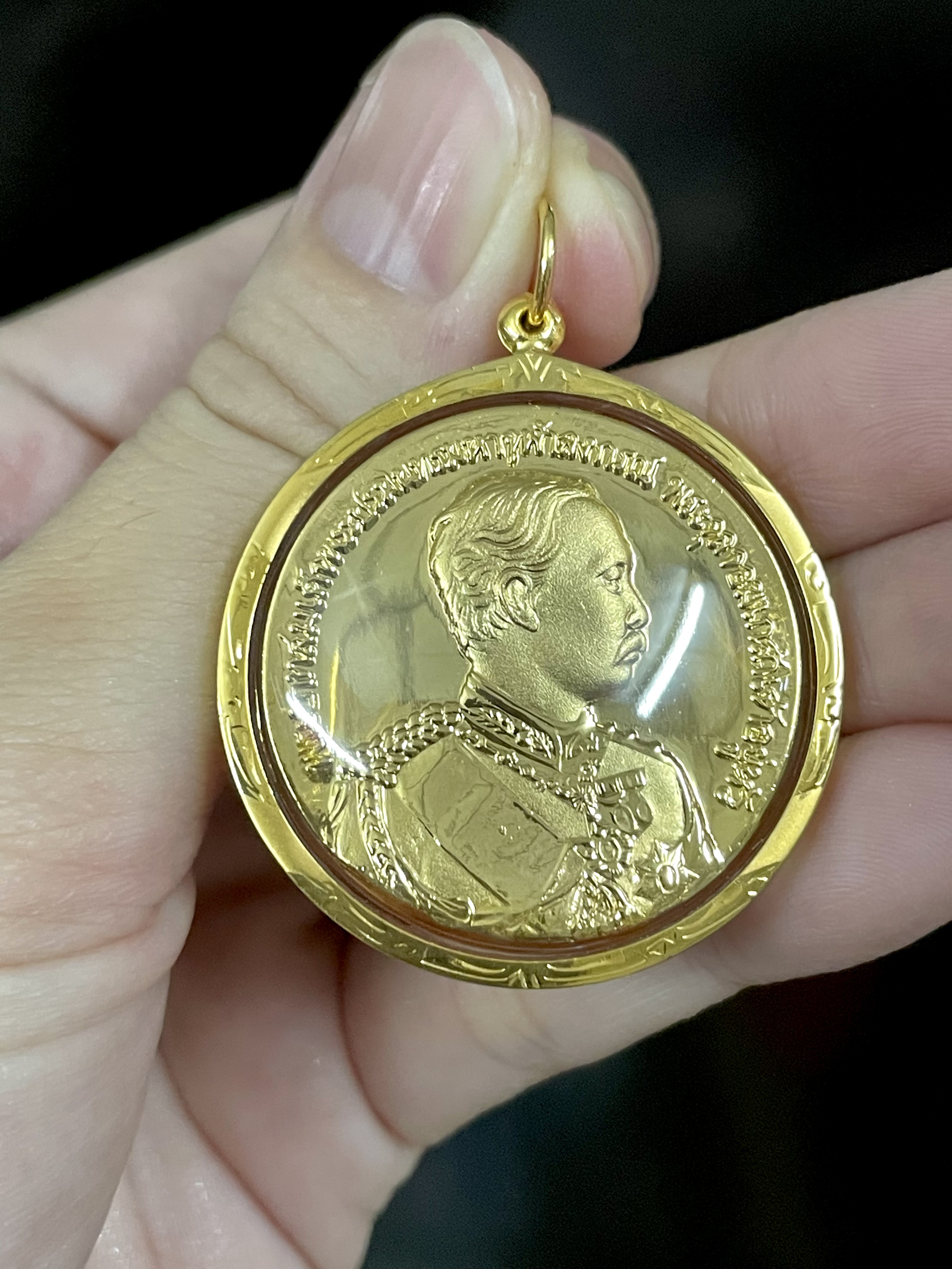 จี้ร.5 กรอบทองแท้