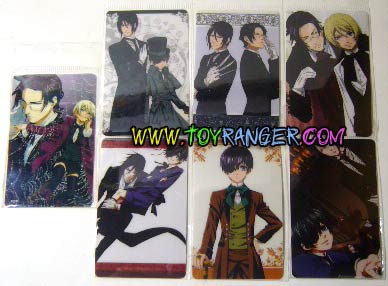 สติ๊กเกอร์พลาสติก Black Butler ชุด A (7ใบ)