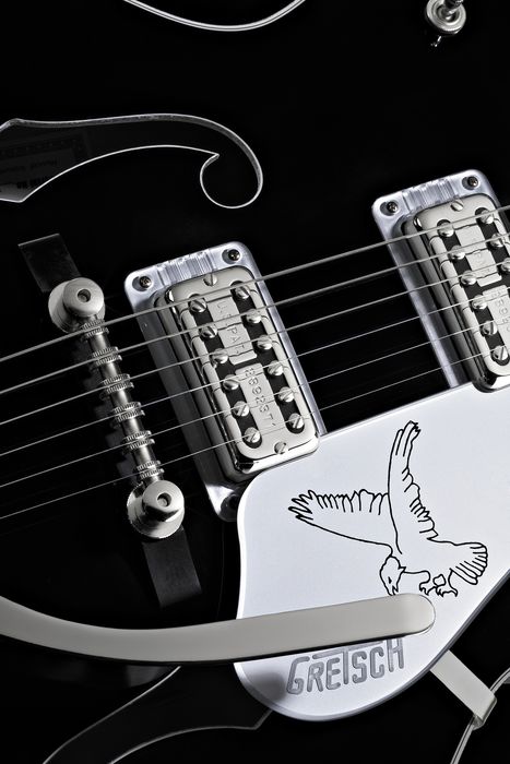 Gretsch Guitars G6136TSL Silver Falcon Electric Guitar with Bigsby -- Black Finish