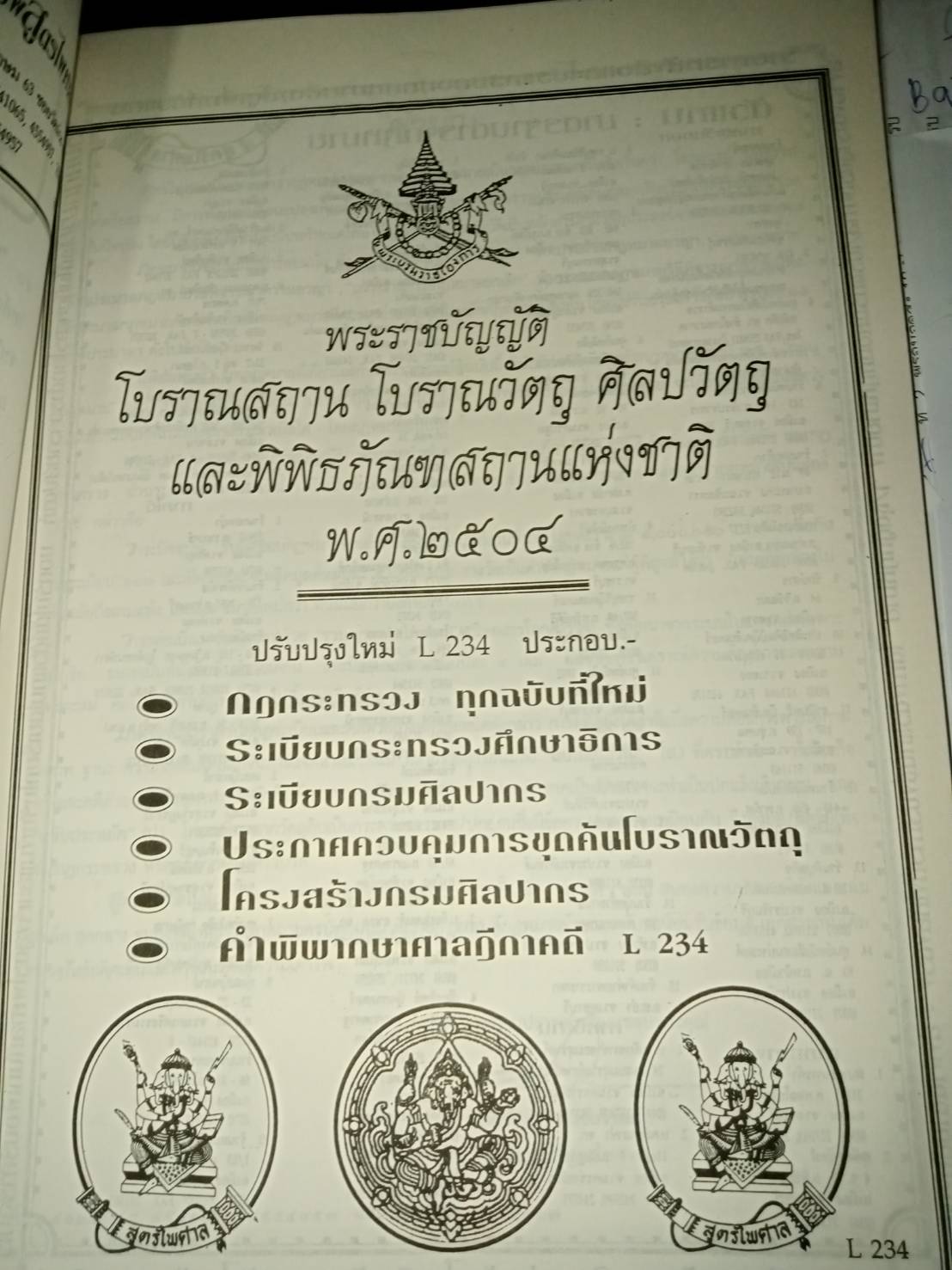 พระราชบัญญัติโบราณสถาน โบราณวัตถุ ศิลปวัตถุ และพิพิธภัณฑสถานแห่งชาติ พ.ศ.2504