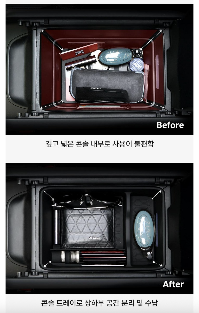 กล่องเก็บของคอนโซล Hyundai SANTA FE Hybrid ฮุนได ซานตา เฟ่