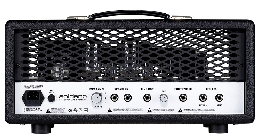 Soldano 30-Watt Tube Head Metal Grille Black