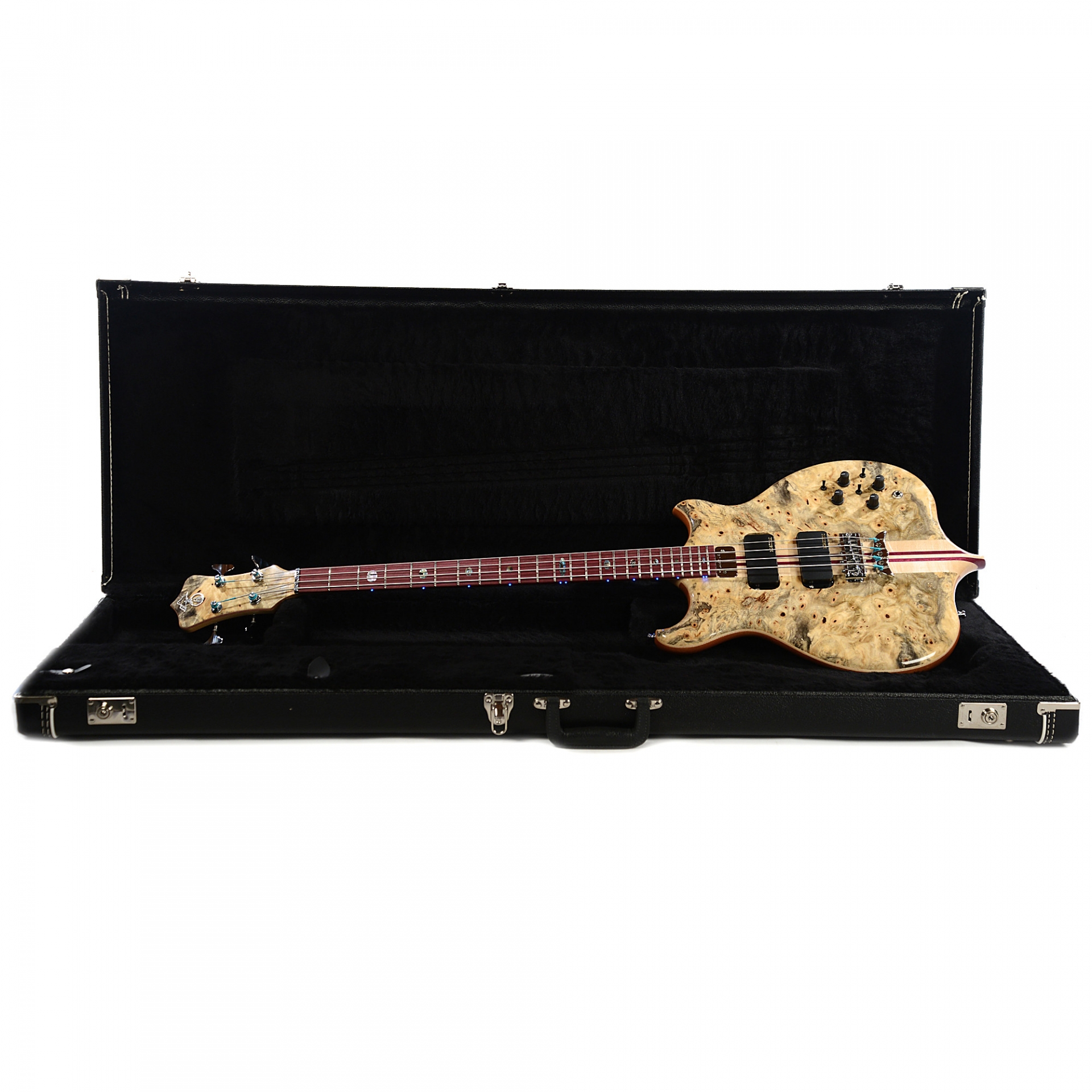 Alembic Mark King Deluxe 4 Buckeye Burl Top/Back Purpleheart Fingerboard No.MK14550