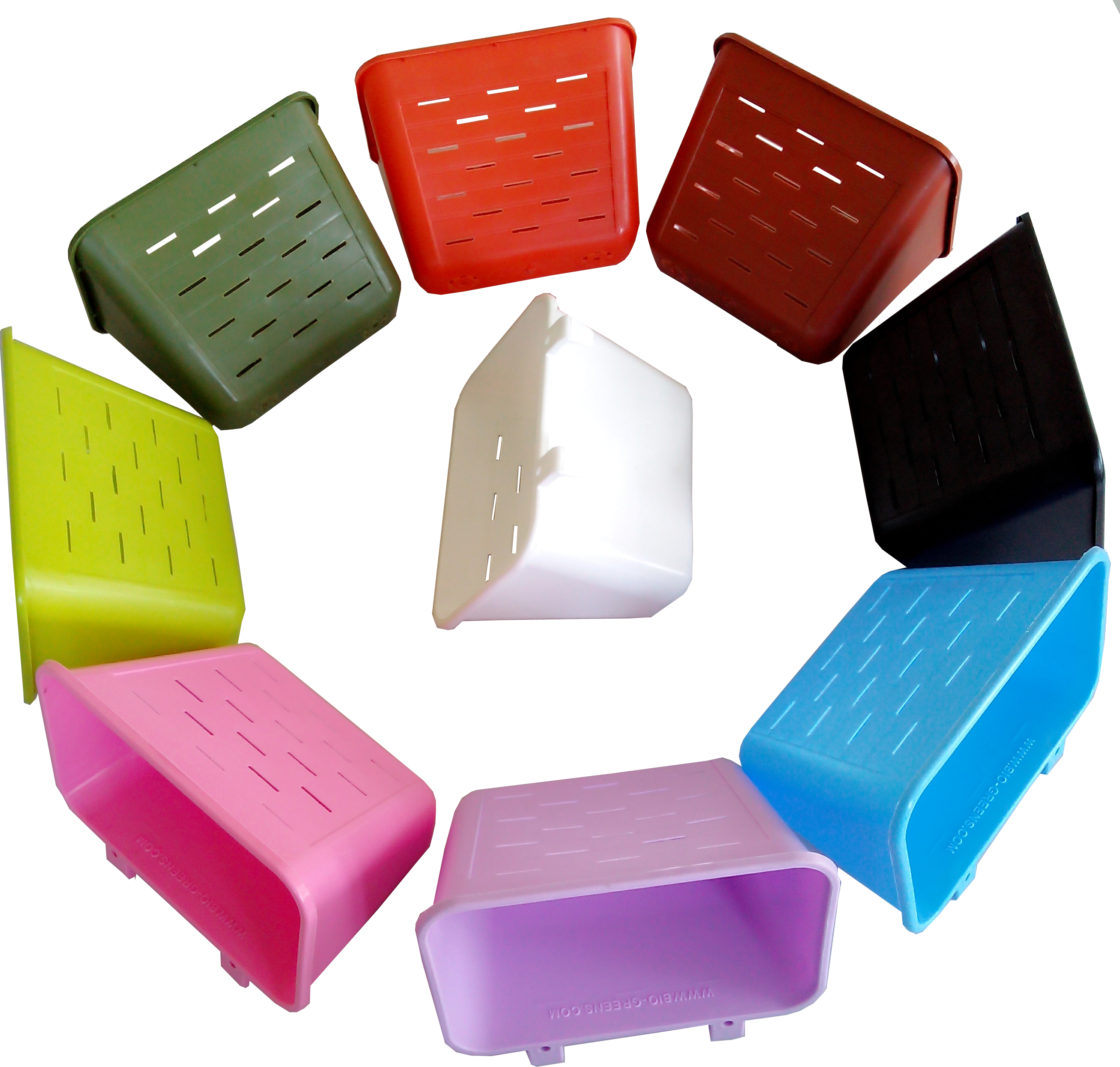 กระถางต้นไม้สวนแนวตั้งขนาดใหญ่ สีฟ้า