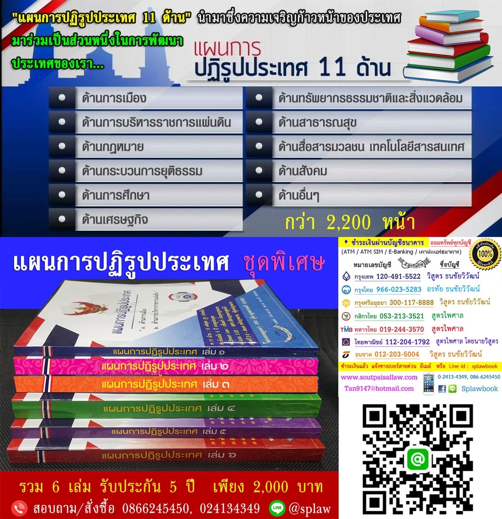 แผนการปฏิรูปประเทศ 11 ด้าน
