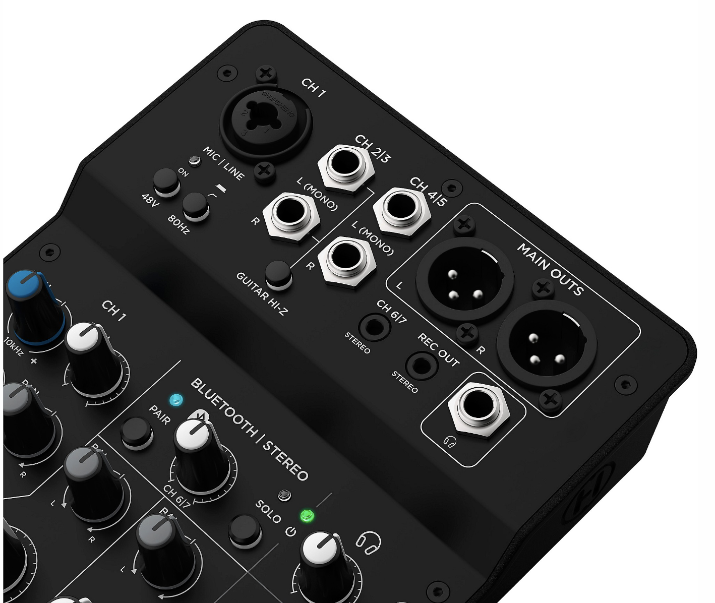 Harbinger LV7 7-Channel Analog Mixer with Bluetooth