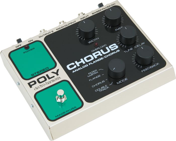 Electro-Harmonix Classics Stereo Polychorus Analog Flange / Chorus Guitar Effects Pedal