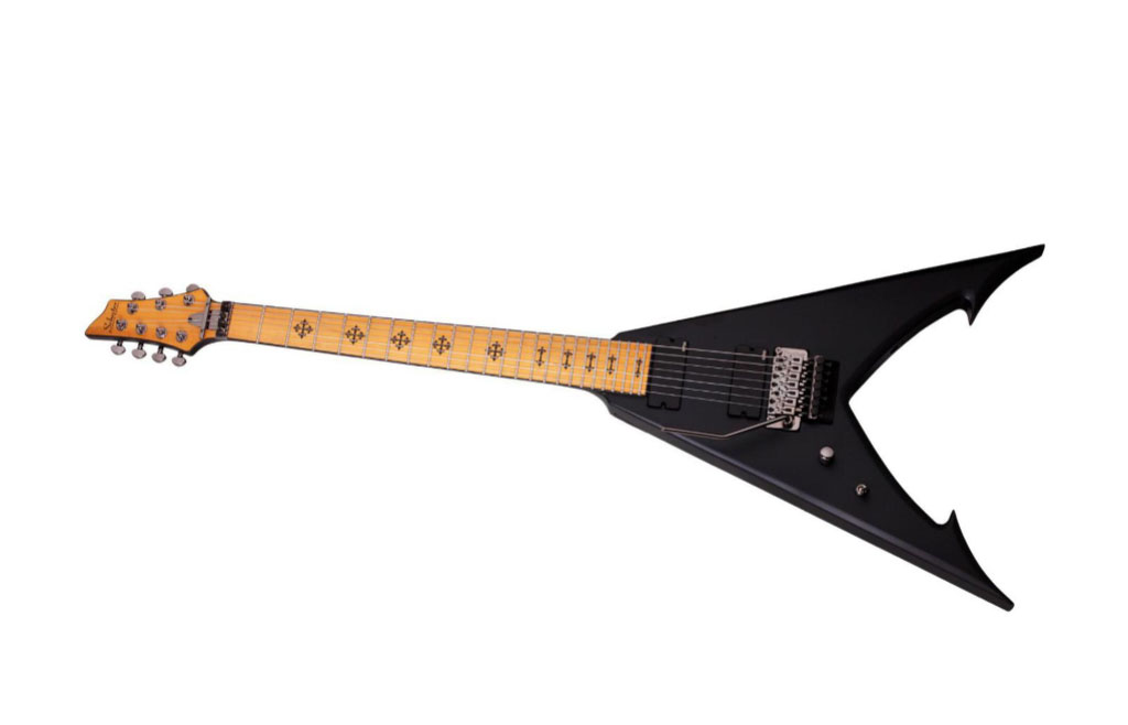 Schecter Guitar Research Jeff Loomis JLV-7 FR Left-Handed 7-String Electric Guitar Satin Black