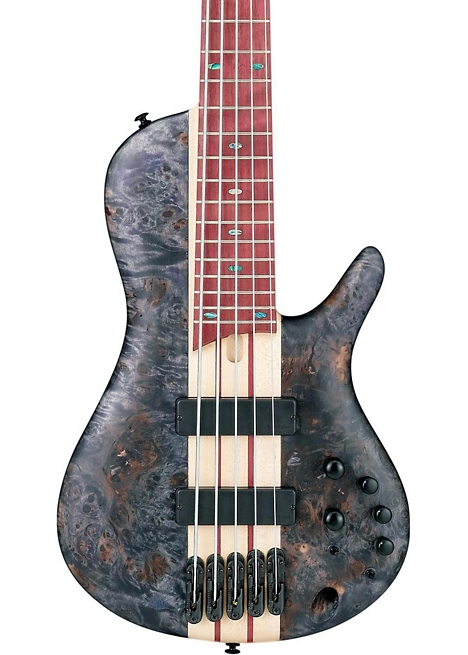 Ibanez Workshop SR Cerro Singlecut 5 String Electric Bass Guitar - Deep Twilight Flat
