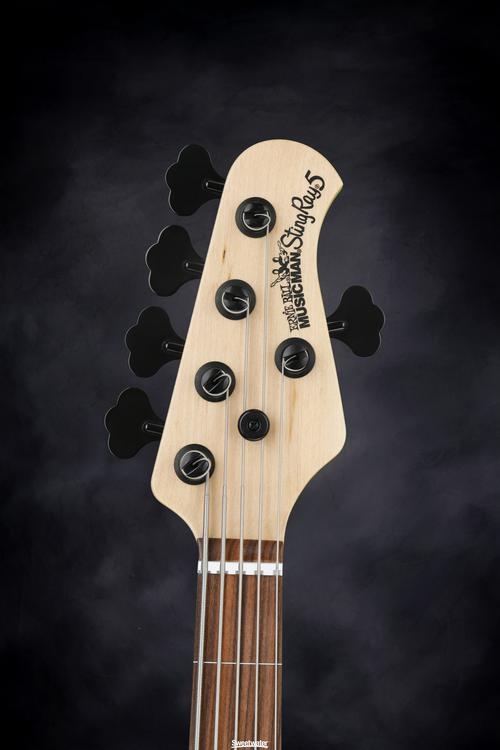 Ernie Ball Music Man Stingray 5 H Lined Fretless - Firemist Purple, Pau Ferro Fingerboard