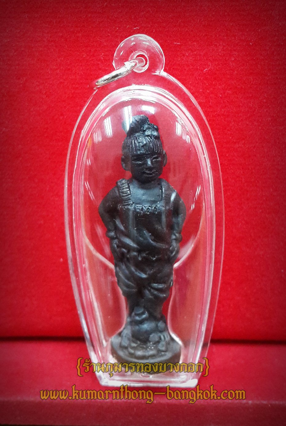 กุมารีมหาวีโร รุ่น9 พระอาจารย์อำนาจ มหาวีโร สำนักปฎิบัติธรรมมหาวีโร จ.ชัยภูมิ องค์ธรรมดา เนื้อดินสีดำ ขนาดพกพา 2นิ้ว (กุมารีพรายน้ำเพชร)