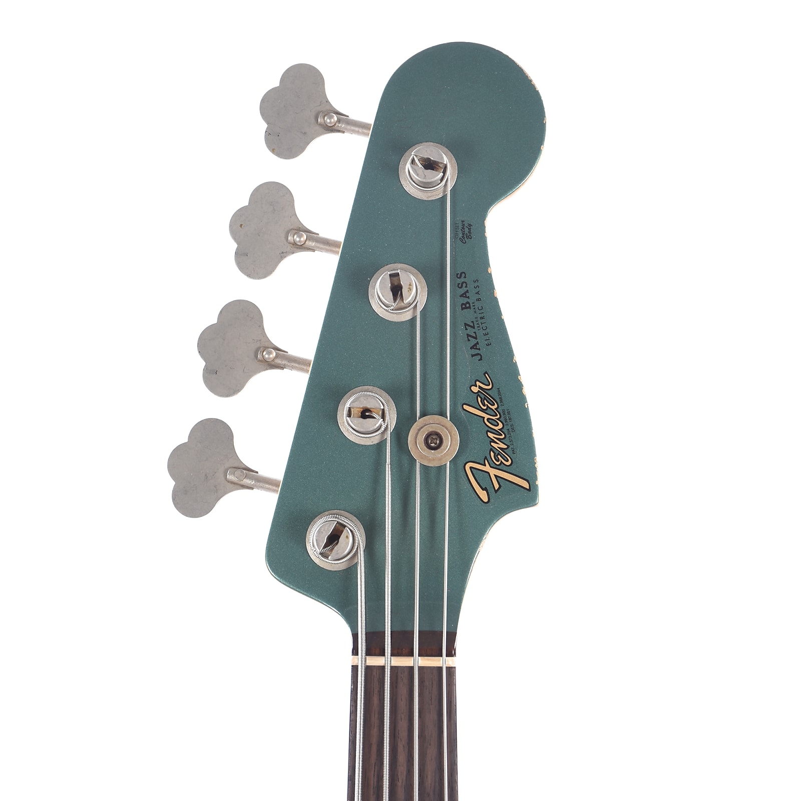 Fender Custom Shop 1960 Jazz Bass CME Spec Relic Super Aged/Faded Sherwood Green w/Painted Headcap