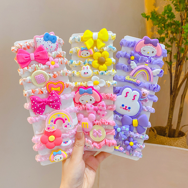 MYPINK 💕ยางรัดผม แพ็ก 5 เส้น สดใส สไตล์เกาหลี