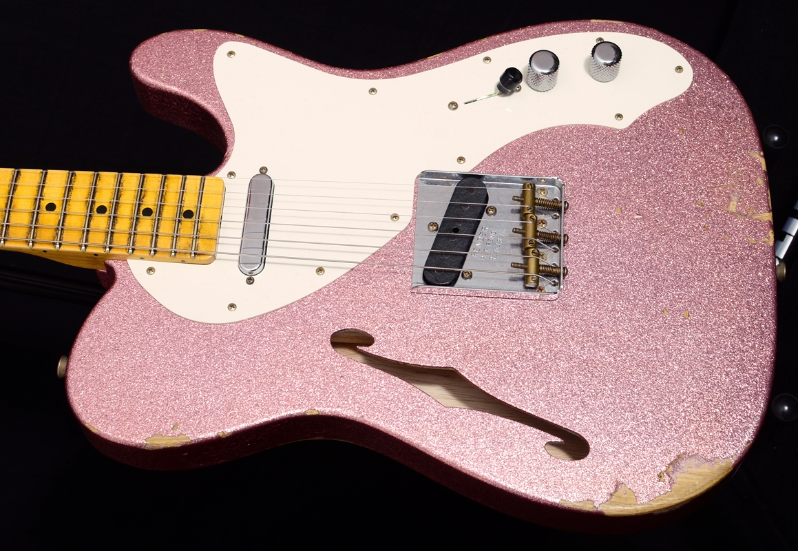 Fender Custom Shop 50s Relic Thinline Telecaster - Champagne Sparkle
