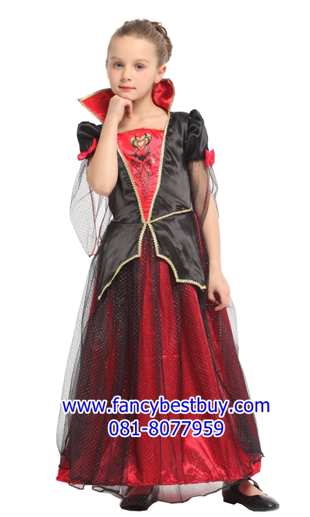 ชุดฮาโลวีน ชุดแดร๊กคูล่าหญิงสำหรับงานแฟนซี วันฮาโลวีน VAMPIRES GIRL มีขนาด S