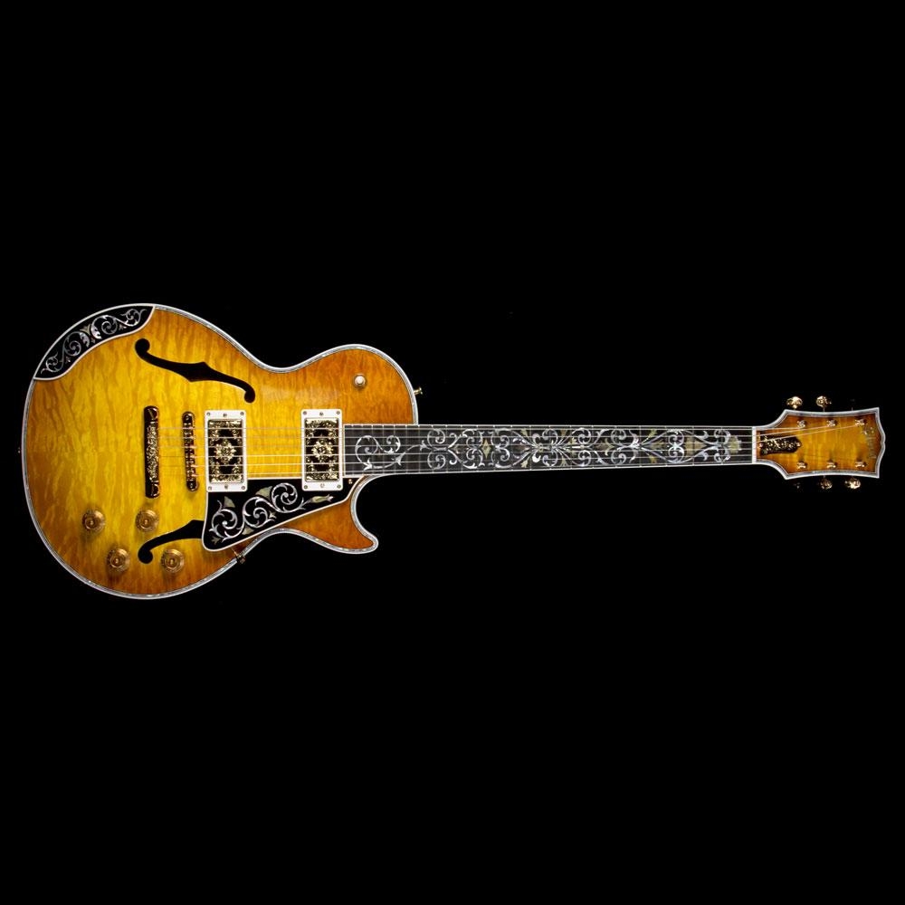 Gibson Custom Shop Bella Voce Les Paul 5A Quilt Top Electric Guitar - Honey Burst