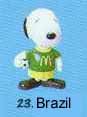 ของเล่น McDonald's Happy Meal : Snoopy World Tour 2 Brazil (แท้)