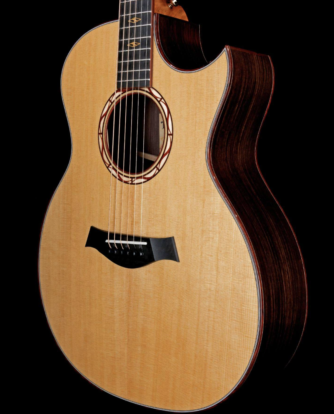 Taylor Custom Grand Auditorium Acoustic-Electric Sitka Spruce Top Ebony Board Natural