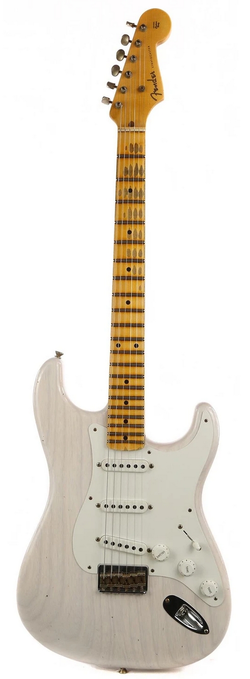 Fender Custom Shop 1955 Hardtail Stratocaster Reissue Journeyman Relic White Blonde