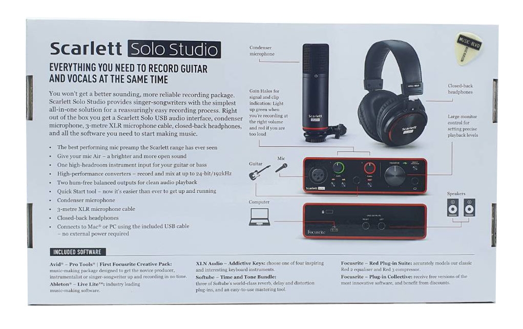 Focusrite Scarlett Solo Studio Pack Gen 3