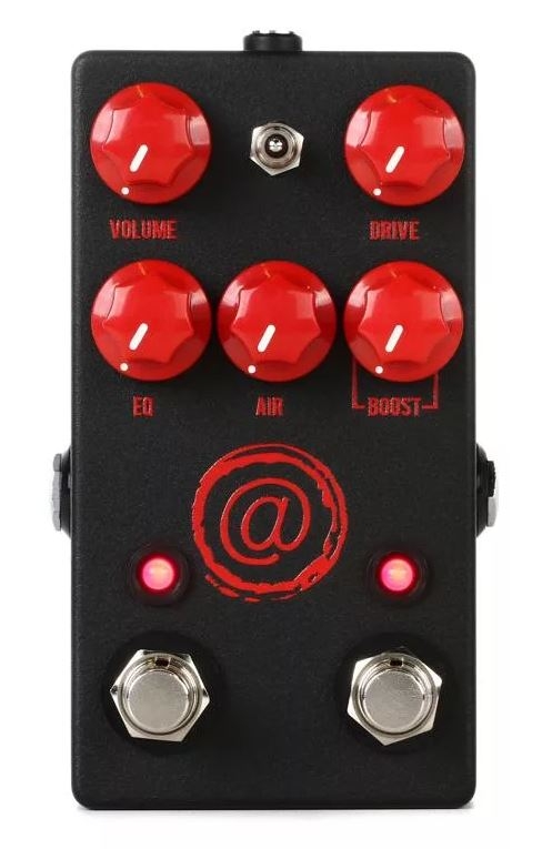 JHS AT (Andy Timmons) Drive V2 Pedal - Black with Red Logo