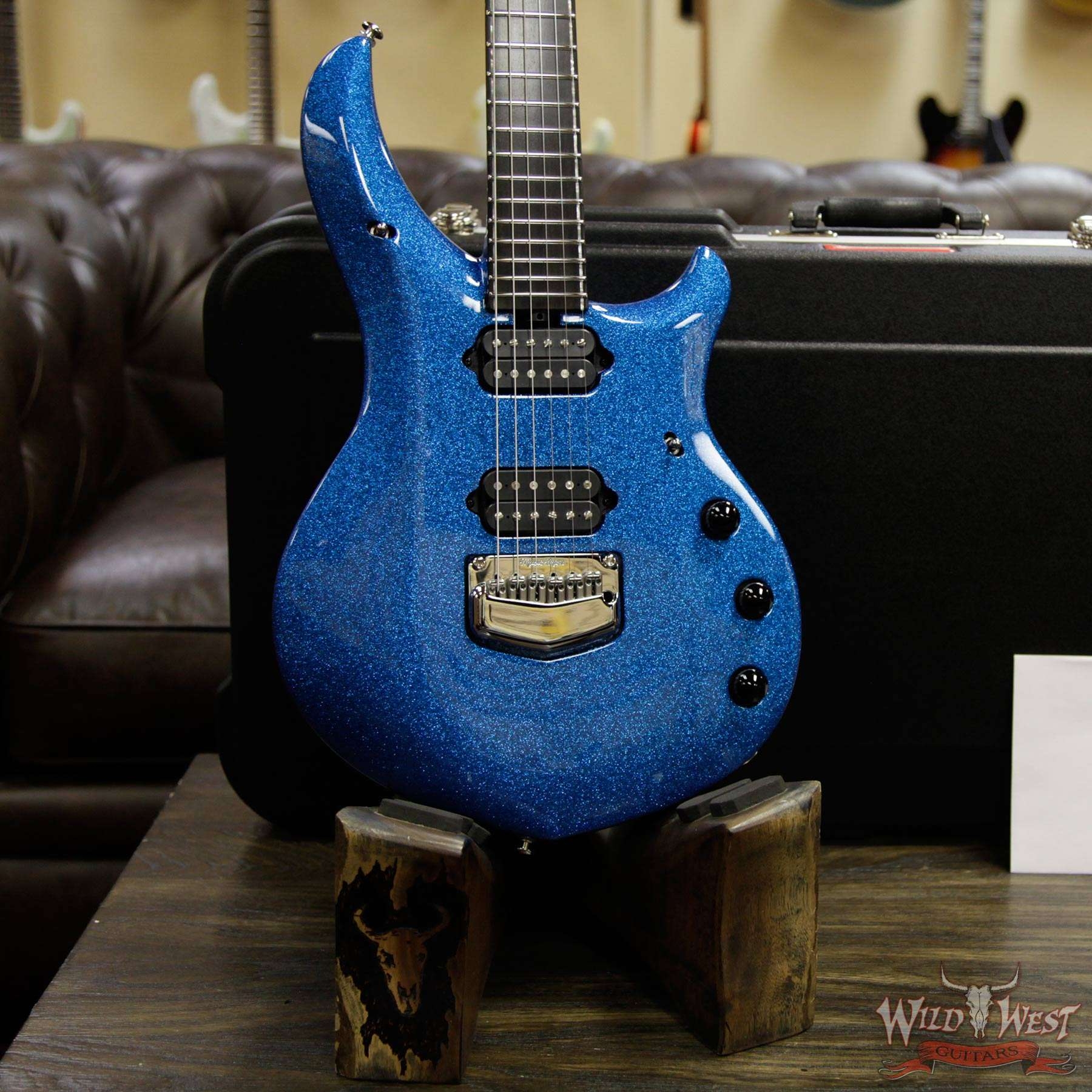 Ernie Ball Music Man BFR Limited Edition John Petrucci Signed Majesty # 103 of 118 - Marine Blue Sparkle