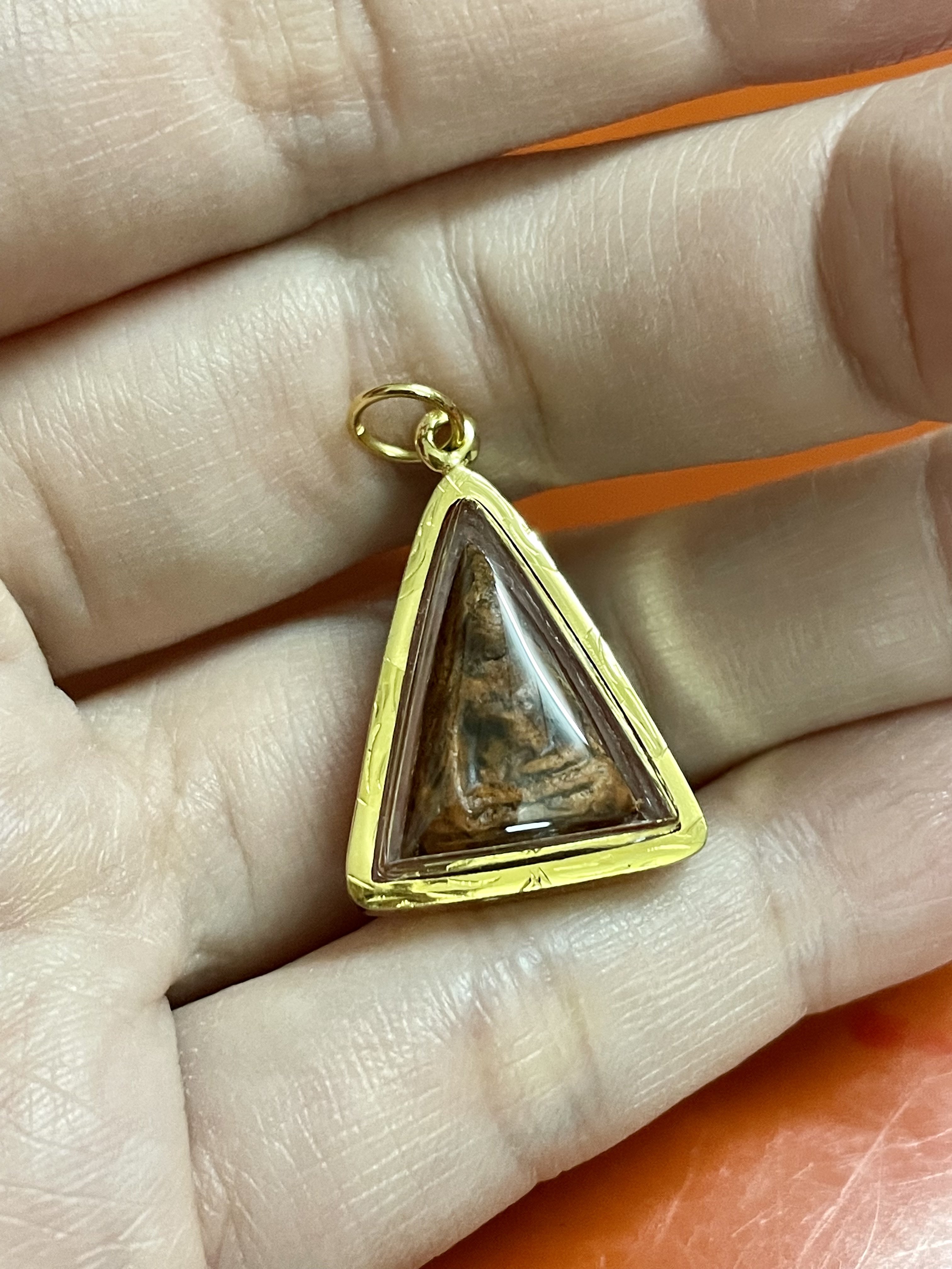 จี้พระสมเด็จพิมพ์นางพญา กรอบทองแท้