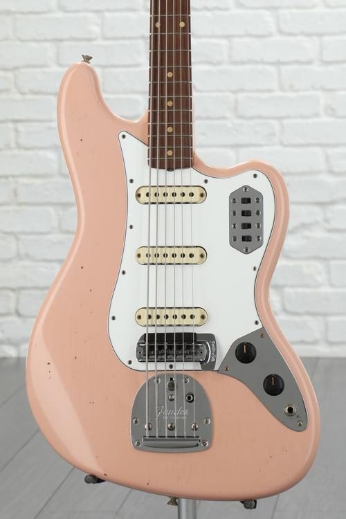 Fender Custom Shop 60s Journeyman Relic Bass VI - Aged Shell Pink