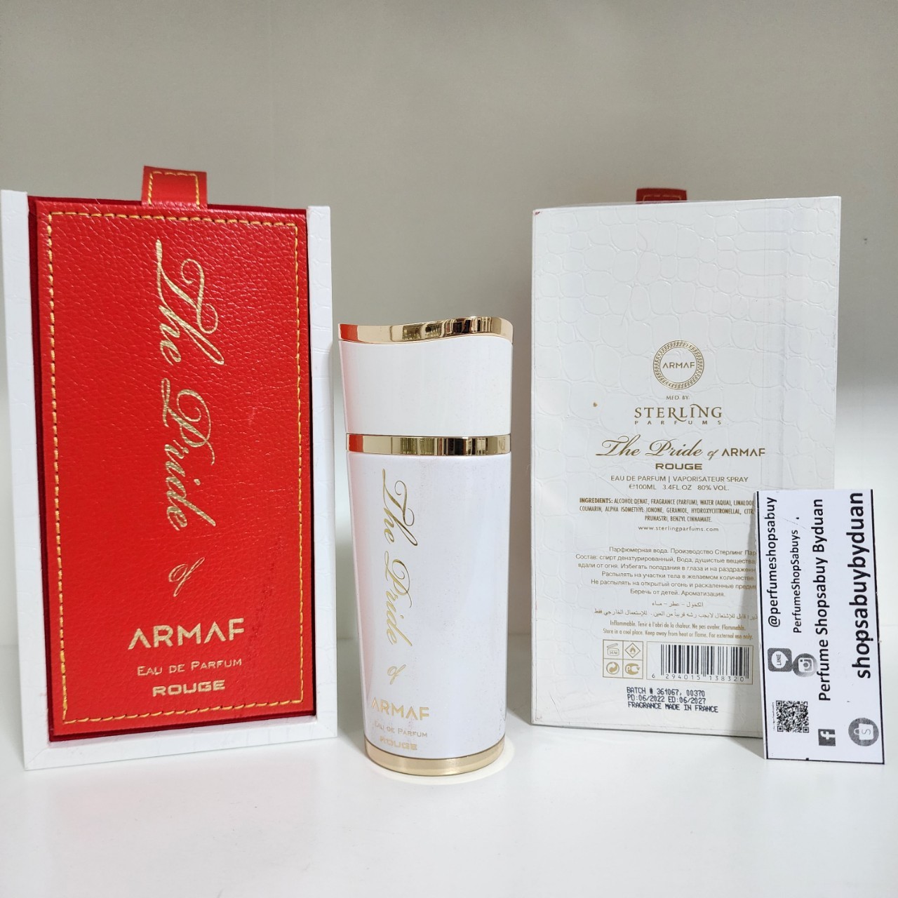 น้ำหอมแท้แบ่งขาย Armaf The Pride of Pour Femme EDP