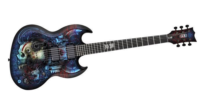 ESP LTD VIPER Vampire Bio Tech Electric Guitar Graphic
